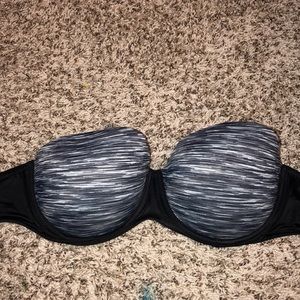 Strapless Gray Bra